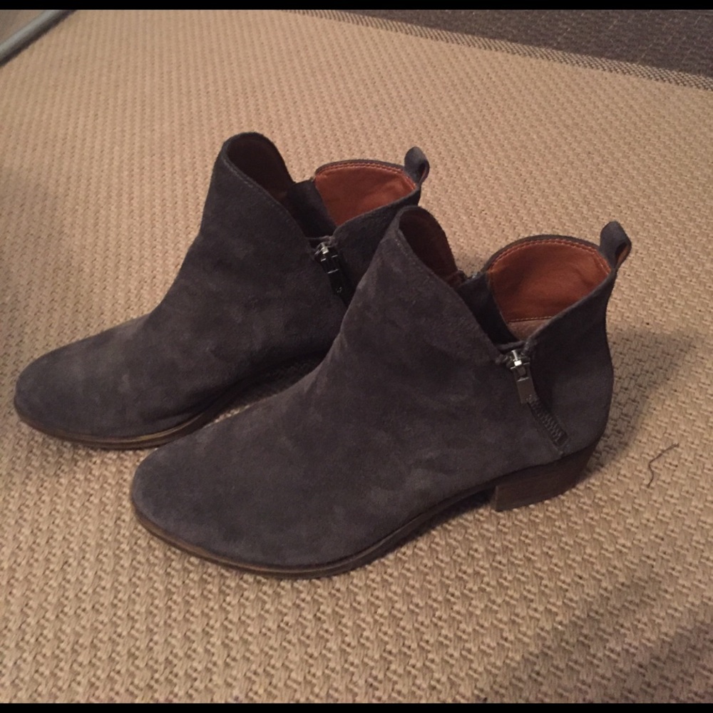Lucky Brand grey Suede bootie